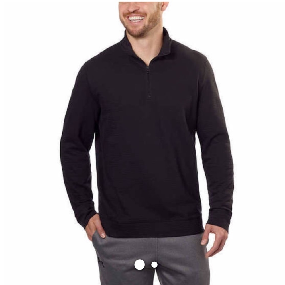 New men’s black Calvin Klein zip pullover